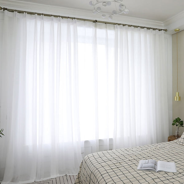 cortinas blancas grandes 