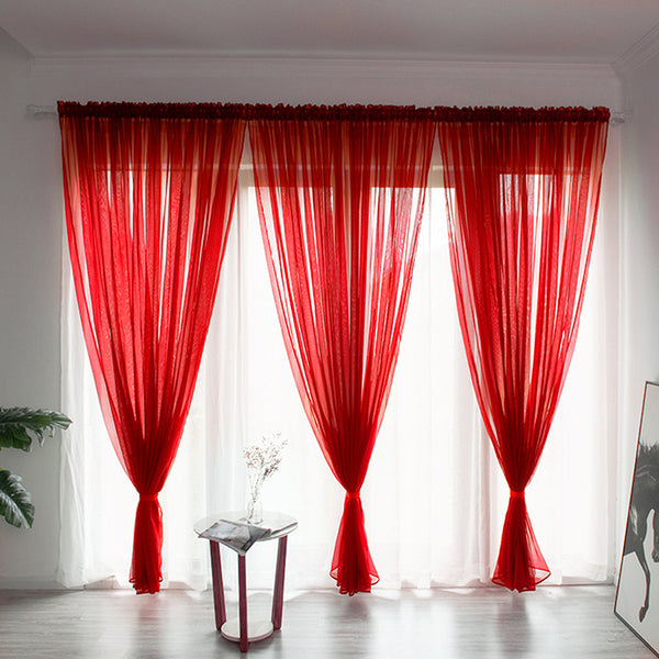 cortinas rojas