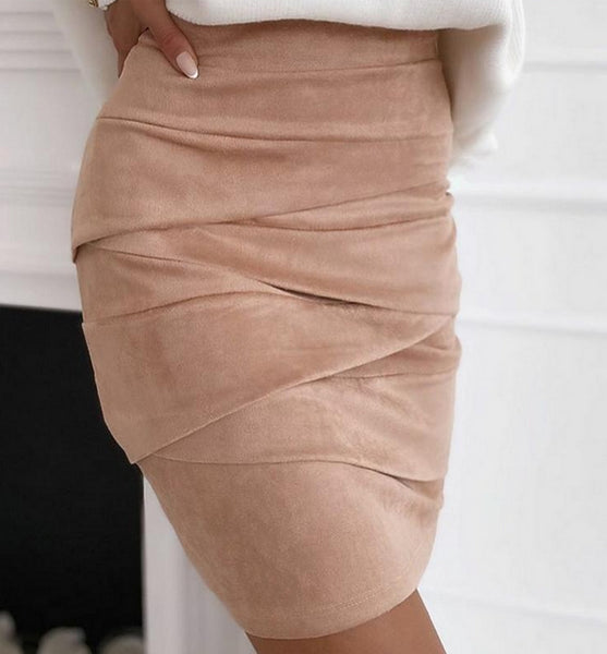 falda de terciopelo marron