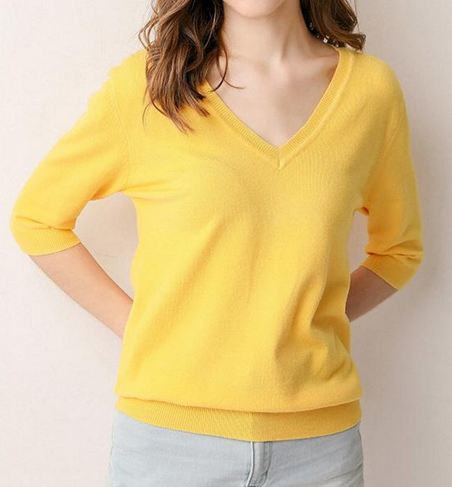 jersey media manga oferta black friday sudadera camiseta escote pico sweater