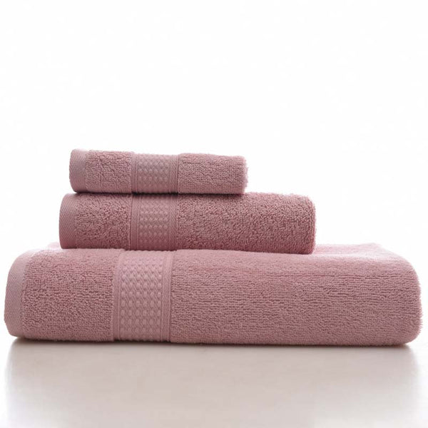 juego de toallas rosas