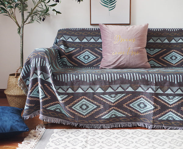 manta para sofa sofa cover manta invierno estampado azteca hippie 