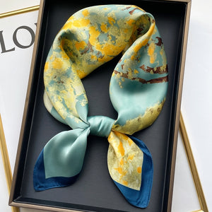 pañuelo seda estampado paisley silk scarf