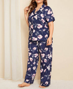 pijama flores talla grande