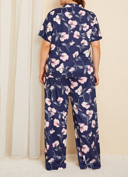 pijama flores talla grande