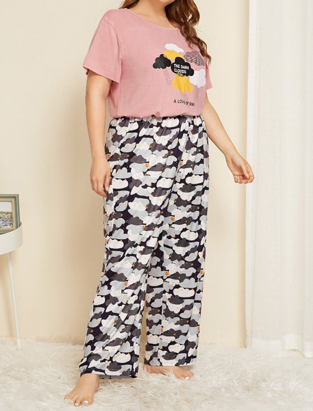 pijama manga corta talla grande