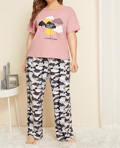 pijama manga corta talla grande