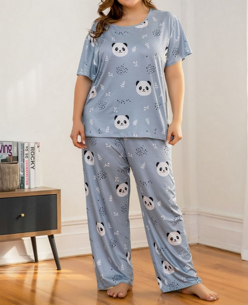 pijama talla grande azul 
