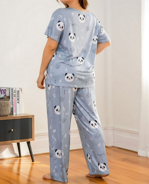 pijama talla grande azul 