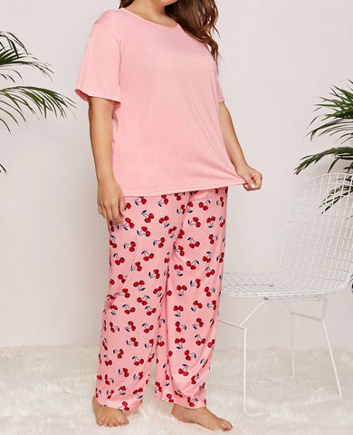 pijama talla grande cereza