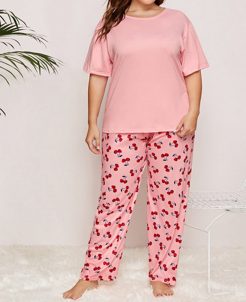 pijama talla grande cereza