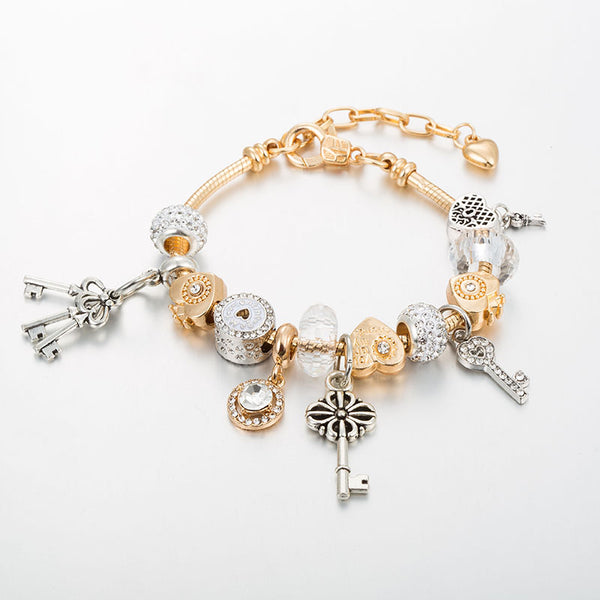 pulsera charm mom charm llaves