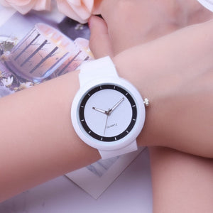 reloj blanco silicona