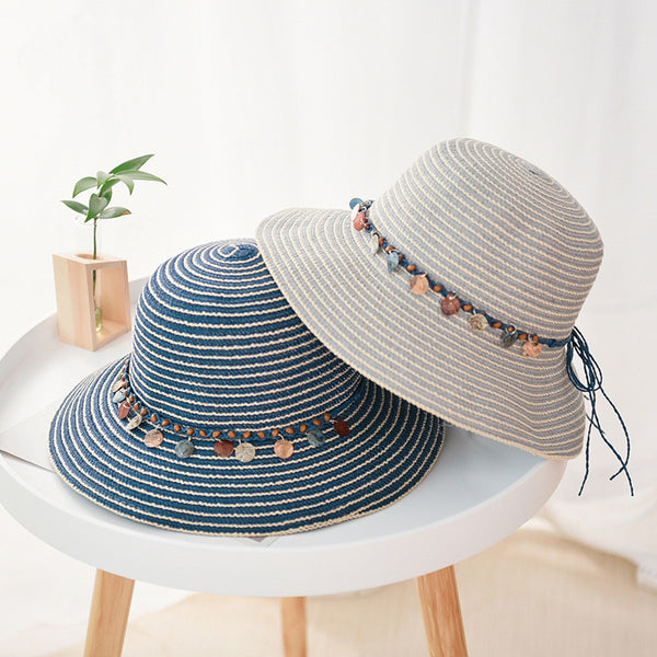sombrero con abalorios verano