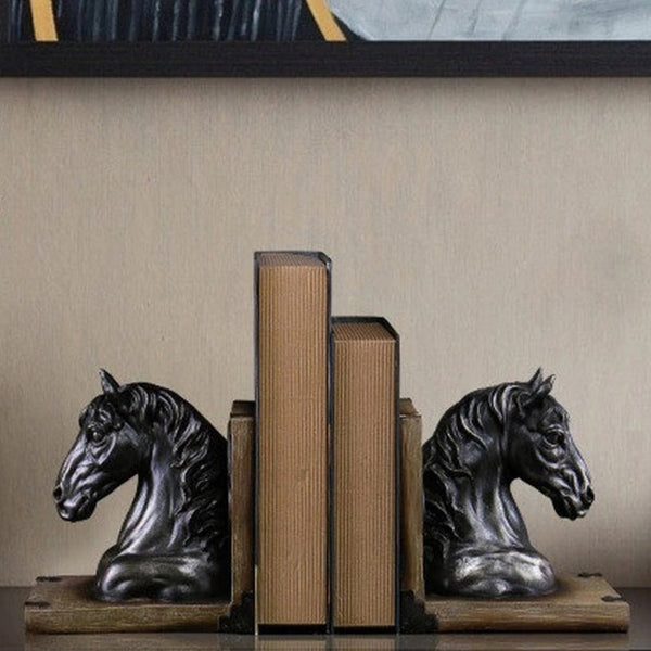 sujetalibros caballo bookend estanteria horse home casa hogar decoracion