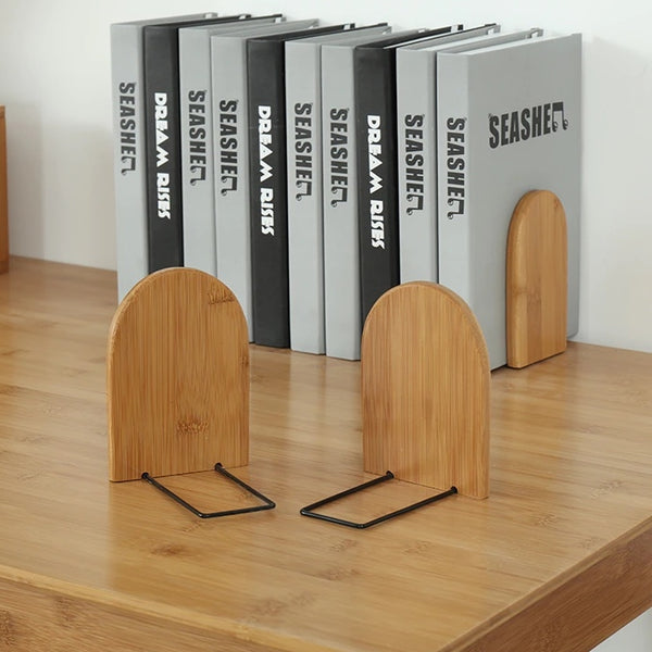 sujetalibros madera bookend soporta libros estanteria home decoracion casa 
