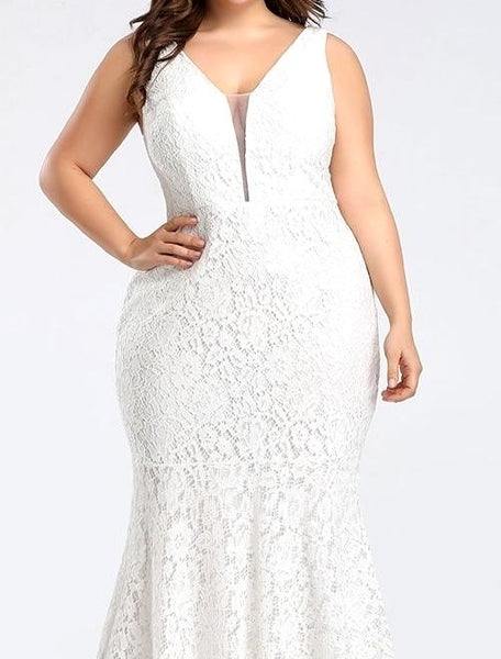 vestido blanco novia talla grande