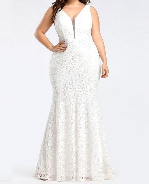 vestido blanco novia talla grande