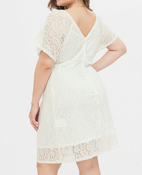 vestido blanco talla grande