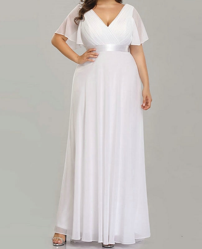 vestido blanco talla grande