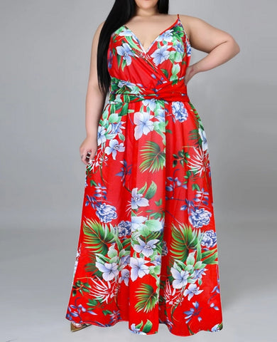 vestido largo talla grande tirantes verano