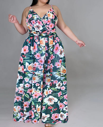 vestido largo talla grande tirantes verano