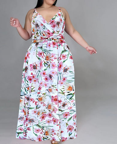 vestido largo talla grande tirantes verano 