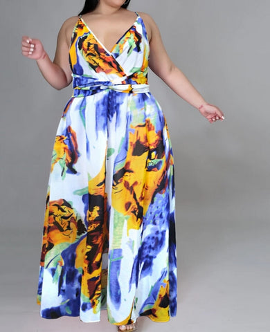 vestido largo talla grande tirantes verano 
