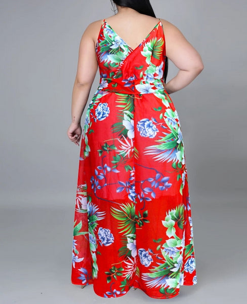 vestido largo talla grande tirantes verano