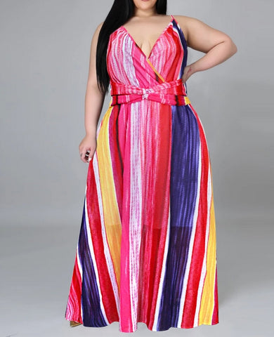 vestido largo talla grande tirantes verano