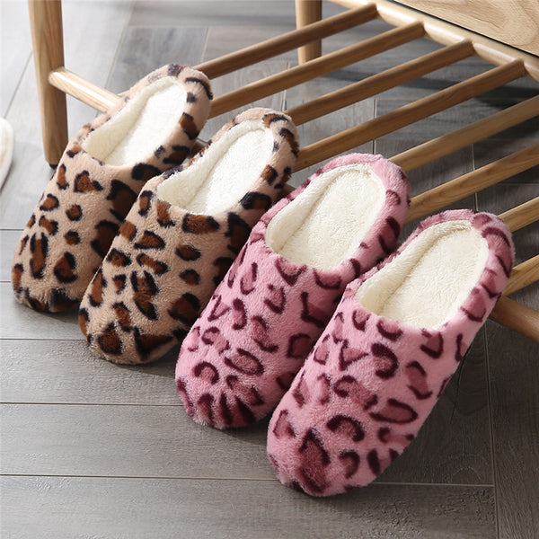 zapatillas de casa leopardo suave