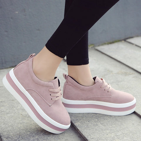 zapatillas plataforma rosa