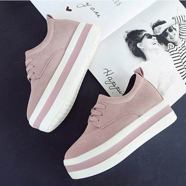 zapatillas plataforma rosa